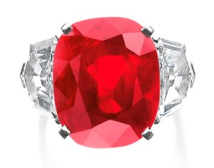 Sunrise Ruby, Superb and Extremely Rare Ruby and Diamond