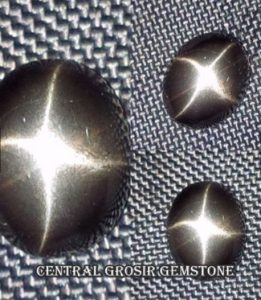 Batu Akik Natural Black Diopside Star
