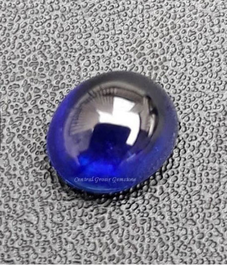 Batu Akik Natural Blue Sapphire Corundum Royal Blue Color